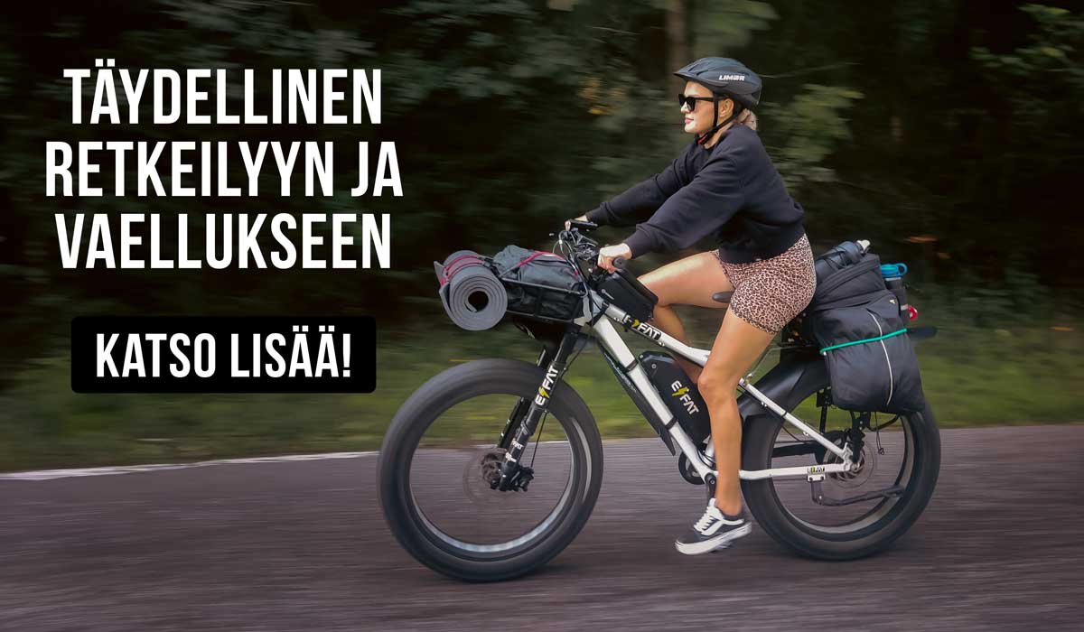 sähköretkipyörä kaasukahvalla