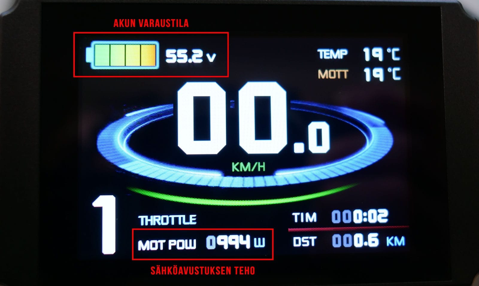 EFAT-sähköpyörän-näyttö-akun-varaustila