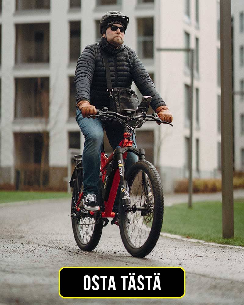e/fat 1000w city sähköpyörä kaupunkiajoon