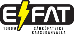 E/FAT 1000W Sähköfatbike Kaasukahvalla logo